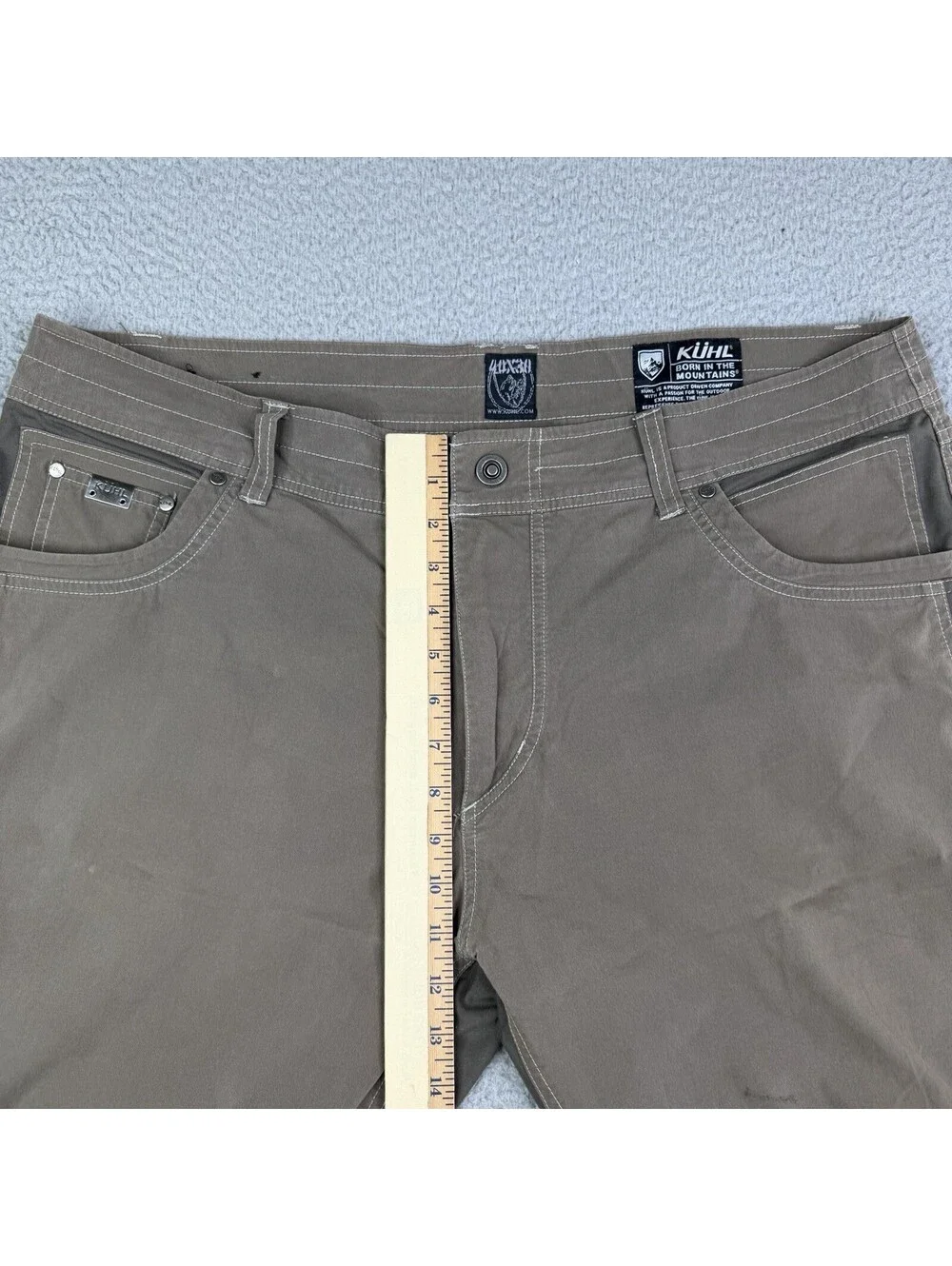Kuhl Radikl Hiking Shorts Stretch Gorpcore 40x14 Mens Brown (Read Description!)